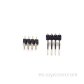 Conector de cabezal de clavija de 2,54 mm de una sola fila 4P